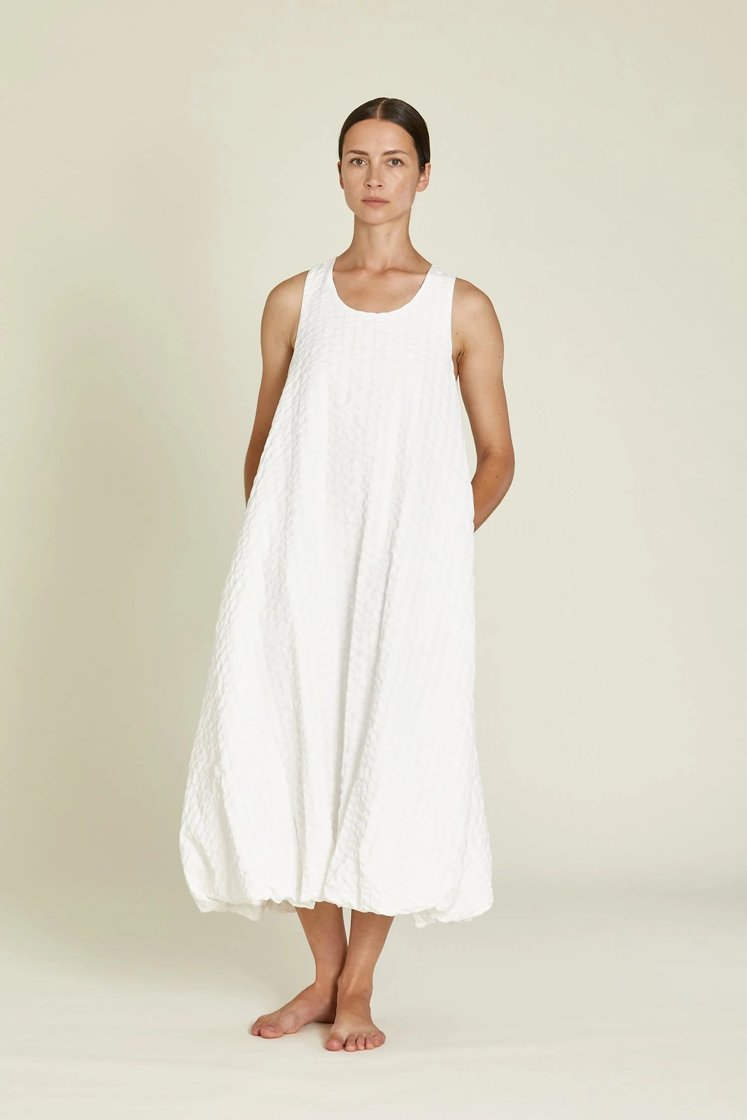 PARACHUTE DRESS - WHITE