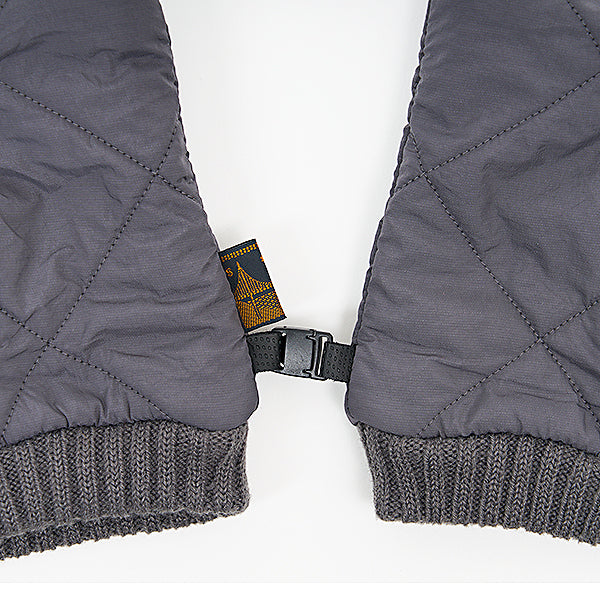 GO OUT QUILT GLOVES - GREY