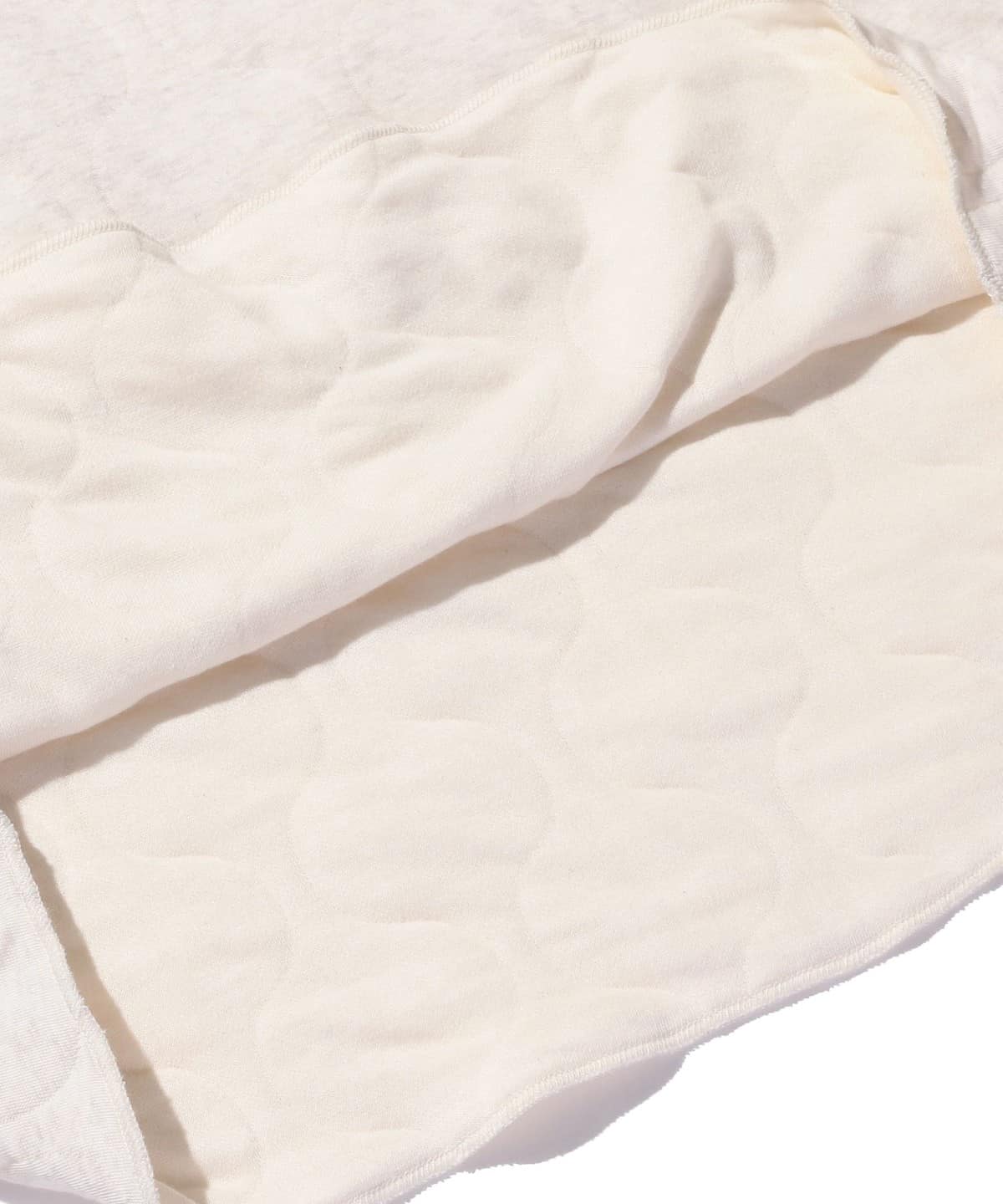 BEAMS PLUS MILITARY QUILT CREWNECK SWEATSHIRT - OATMEAL