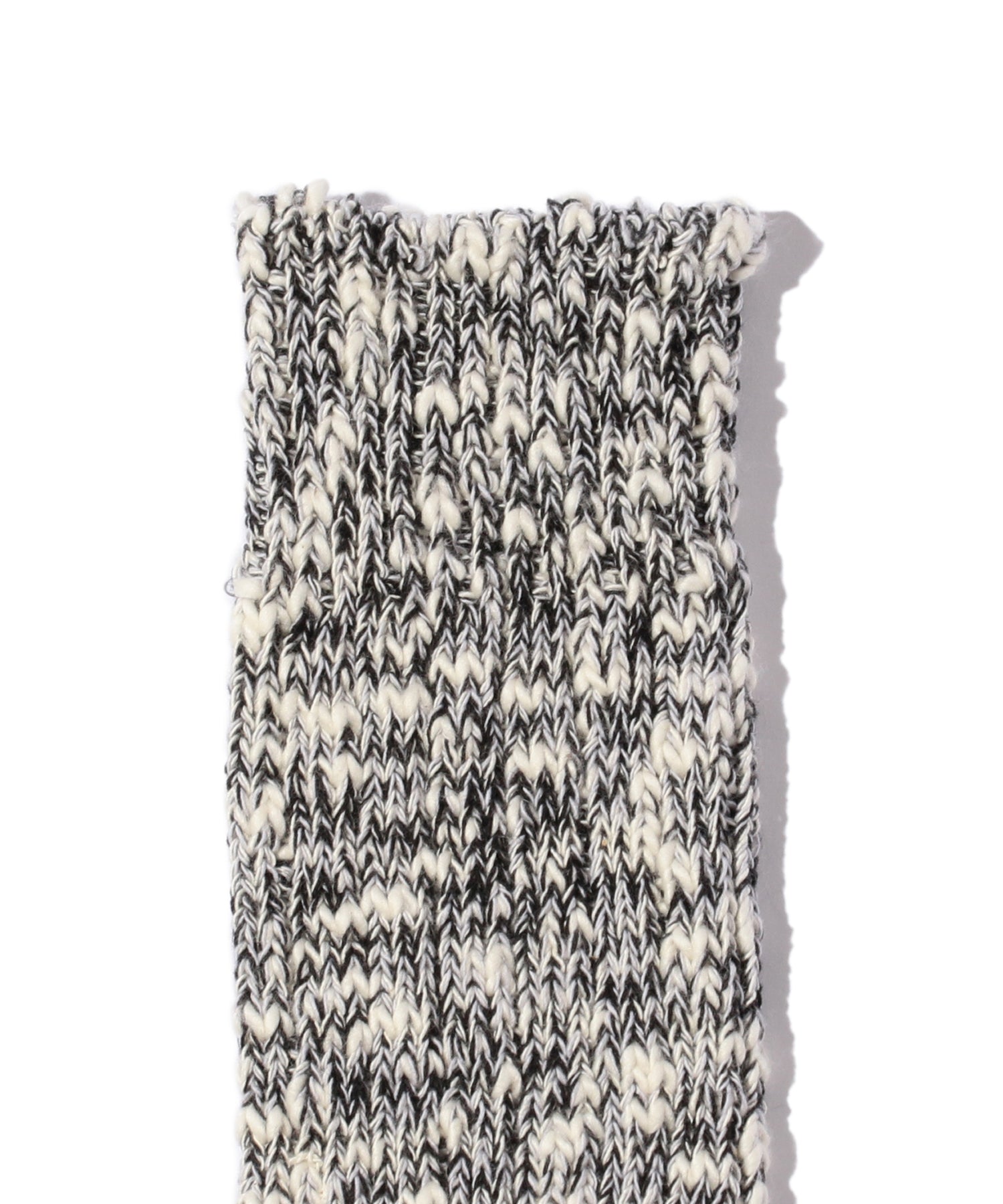 BEAMS PLUS SLUB SOCKS - BLACK BASE
