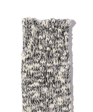 BEAMS PLUS SLUB SOCKS - BLACK BASE