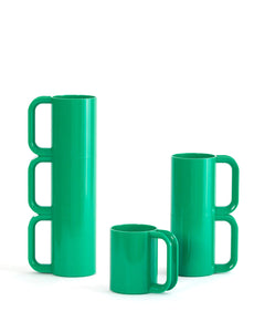 MAX DINNERWARE MUGS - GREEN (SET OF 6)