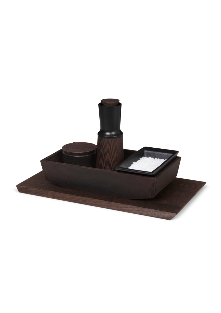 CONDIMENT CADDY - WOOD, THERMO ASH
