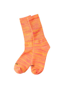 RAFFY BLEND CREW SOCKS - YELLOW / PINK