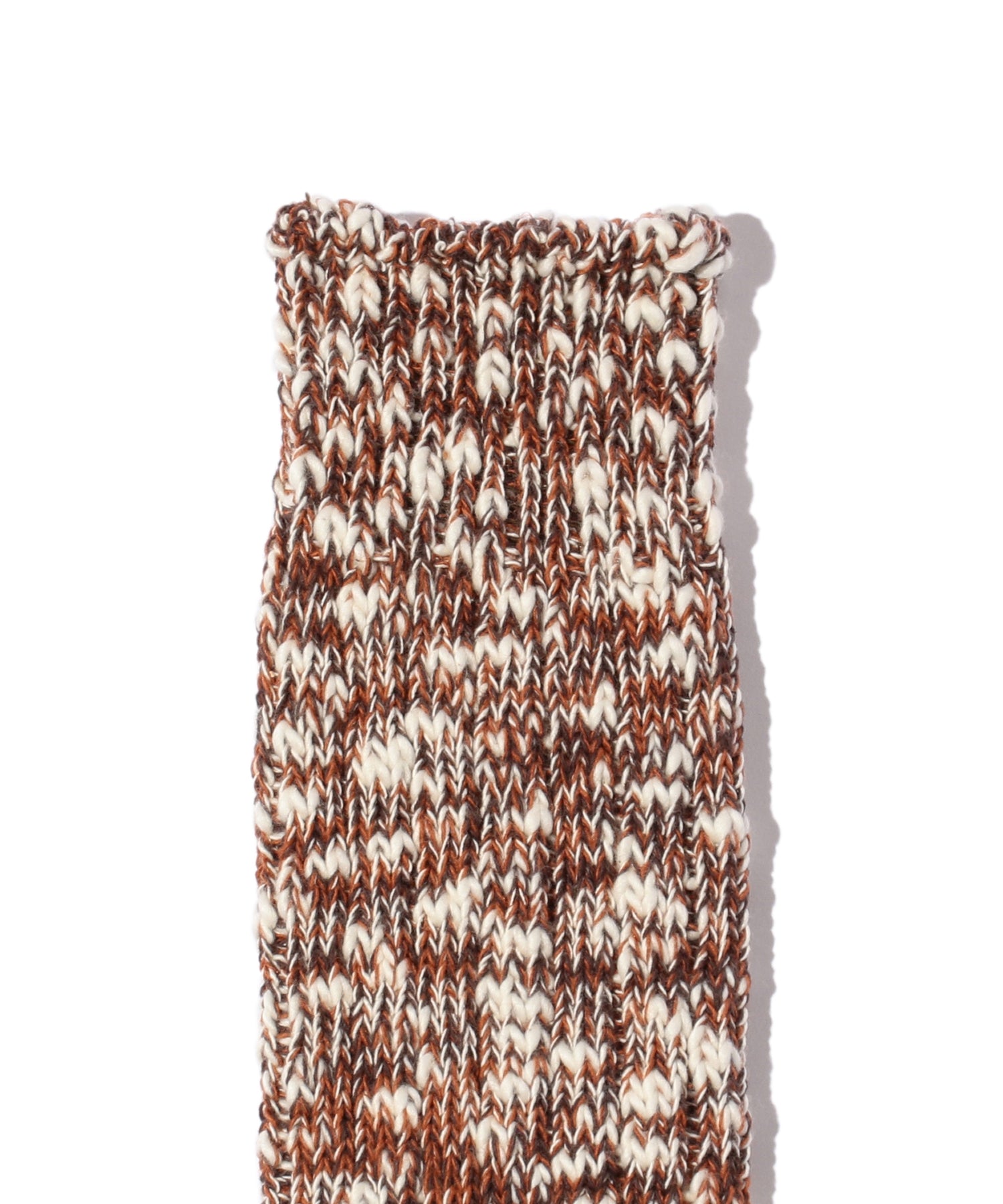 BEAMS PLUS SLUB SOCKS - DARK BROWN