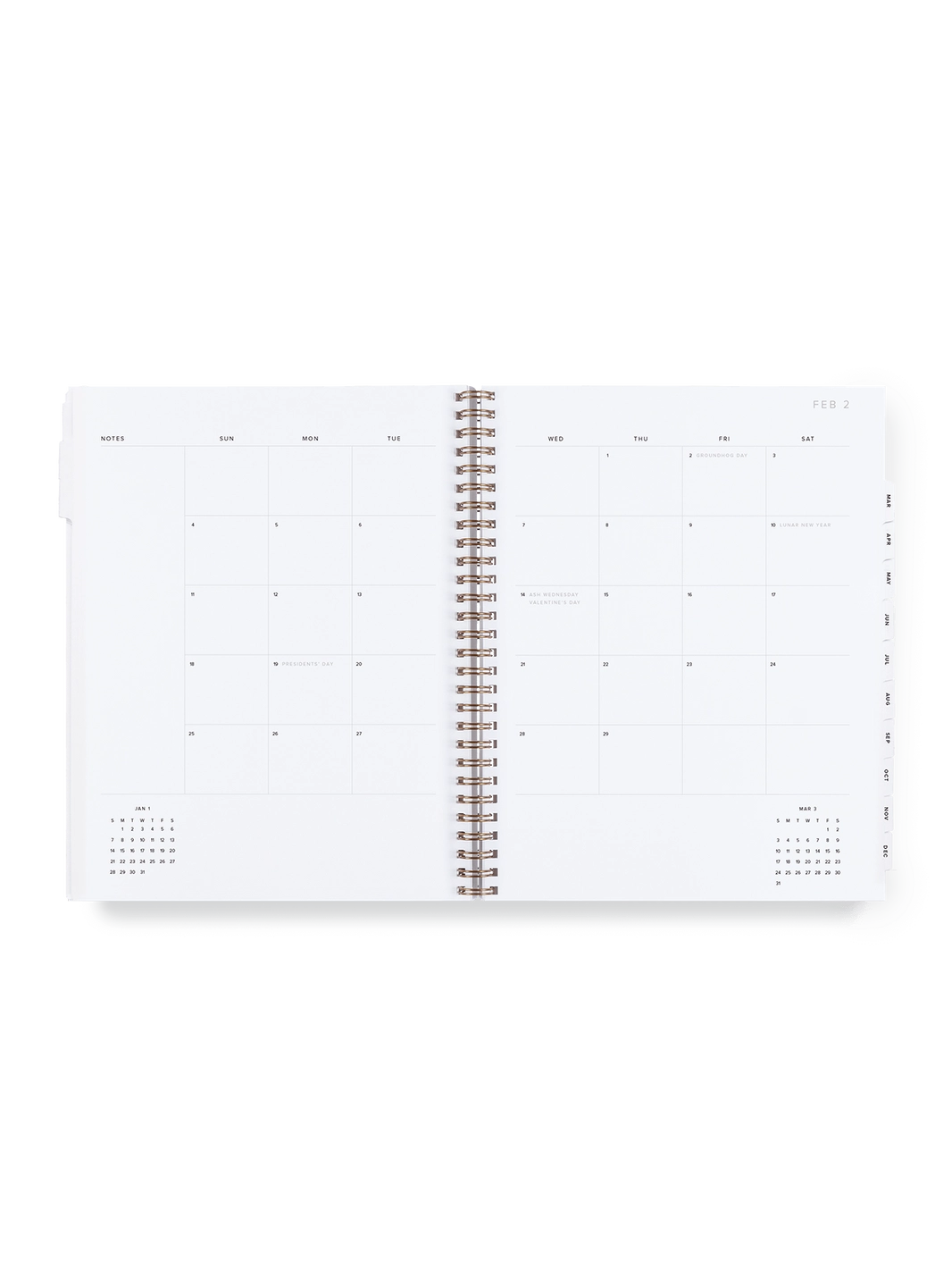 2024 TASK PLANNER - CHARCOAL GRAY