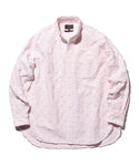 BEAMS PLUS BD BURNOUT DOT CANDY STRIPE - PINK
