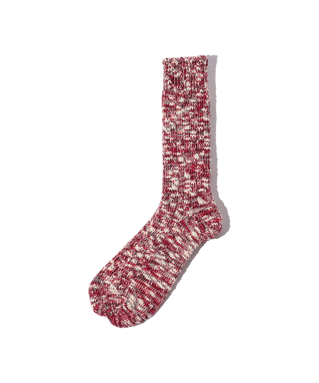 BEAMS PLUS SLUB SOCKS - RED