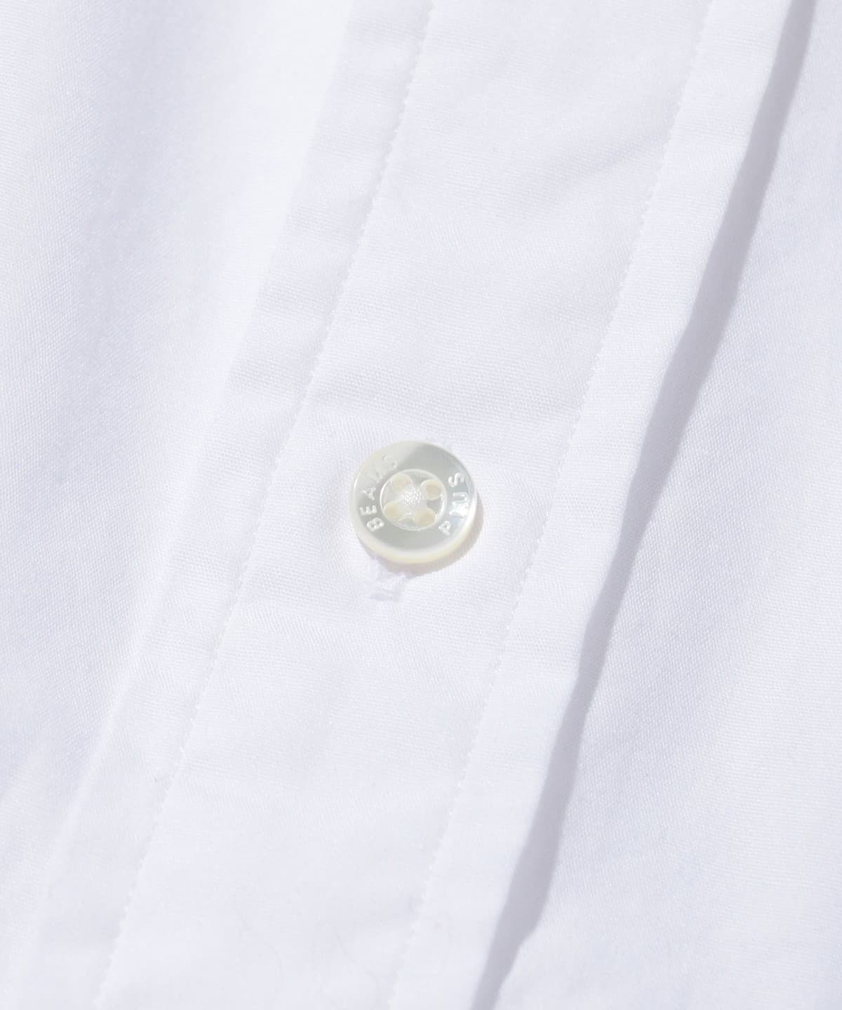 BEAMS PLUS BUTTON DOWN BROAD COLLAR OXFORD - WHITE