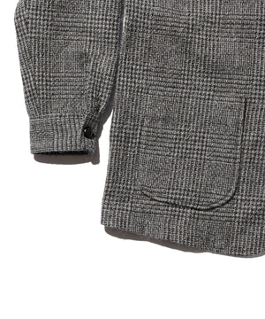 BEAMS PLUS 4 BUTTON ALPACA TWEED JACKET - GLEN CHECK