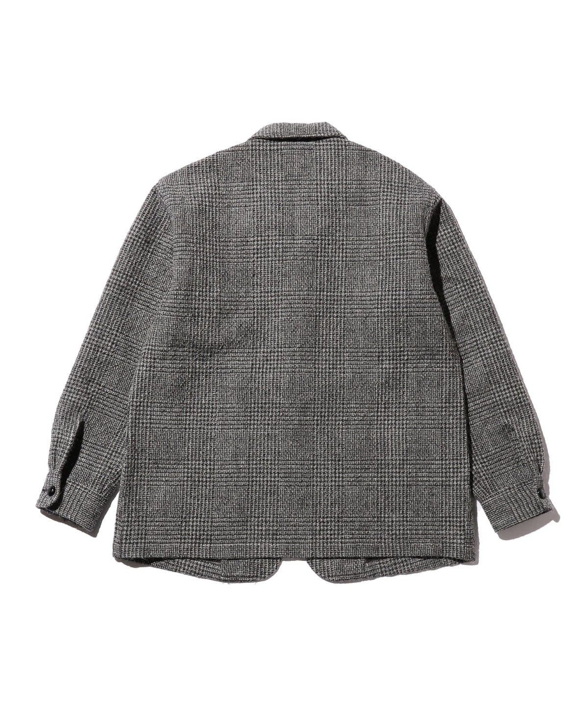 BEAMS PLUS 4 BUTTON ALPACA TWEED JACKET - GLEN CHECK