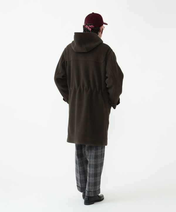 BEAMS PLUS DUFFLE COAT - OLIVE HERRINGBONE