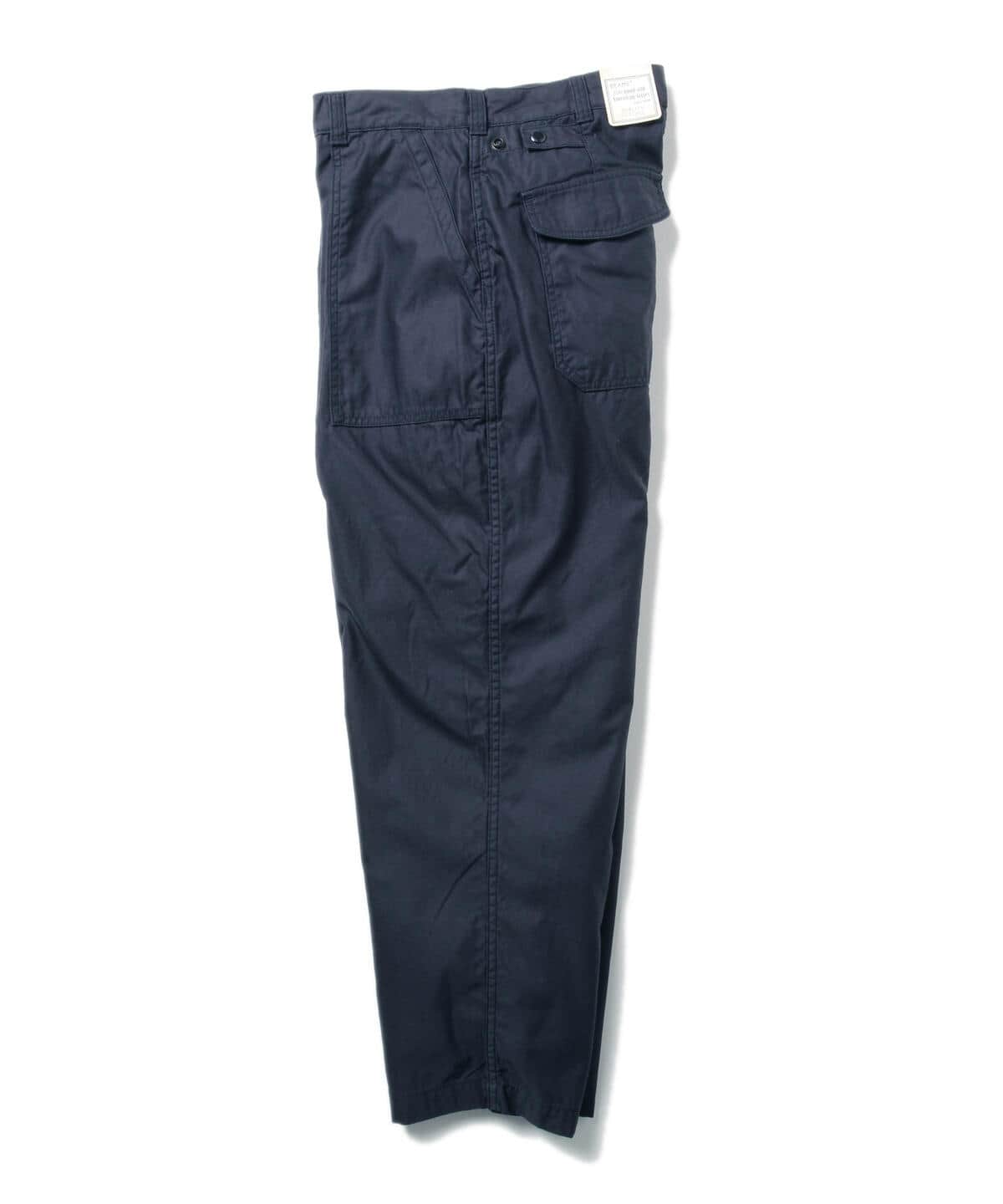 BEAMS PLUS 1 PLEAT BAKER PANTS - NAVY