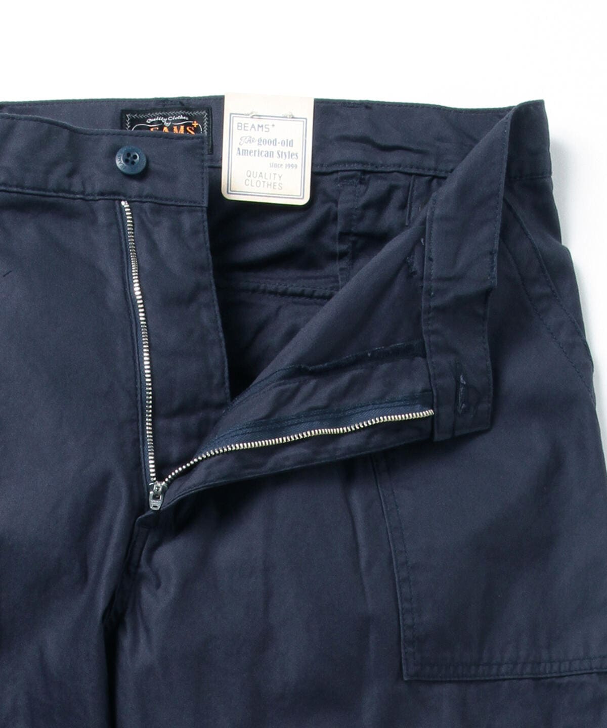 BEAMS PLUS 1 PLEAT BAKER PANTS - NAVY