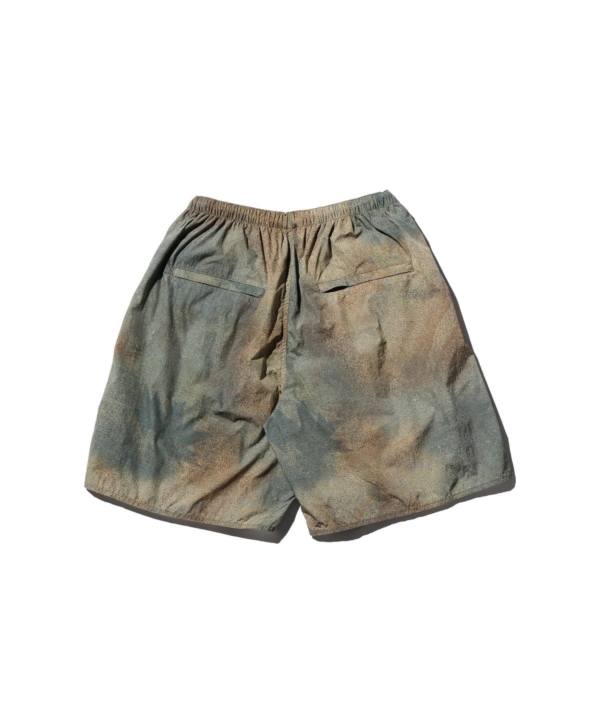 BEAMS PLUS MILITARY NYLON ATHLETIC SHORTS - BIEGE