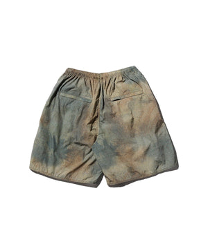 BEAMS PLUS MILITARY NYLON ATHLETIC SHORTS - BIEGE