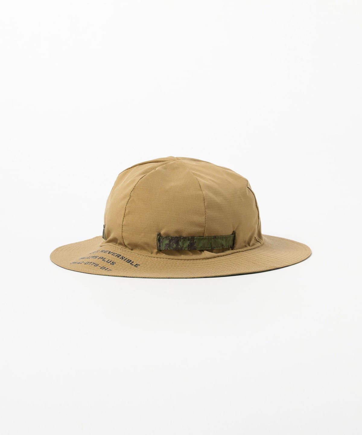 BEAMS PLUS MILITARY REVERSIBLE SUN HAT - OLIVE