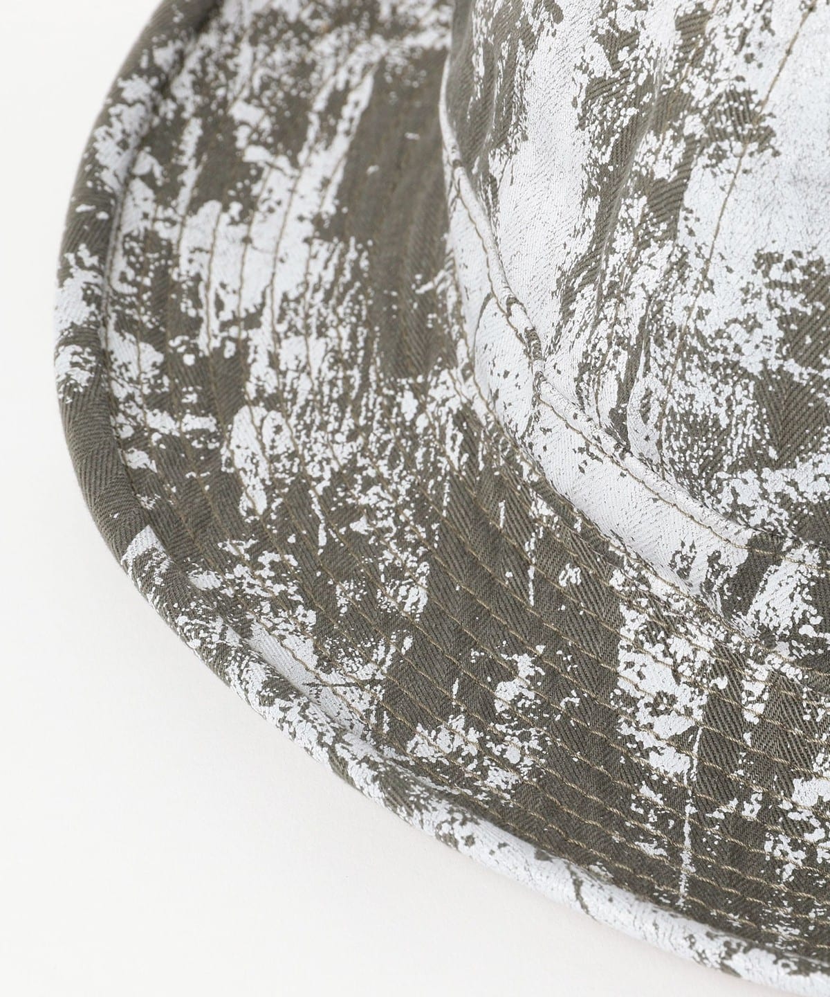 BEAMS PLUS MILITARY HERRINGBONE HAT - PAINTED OLIVE