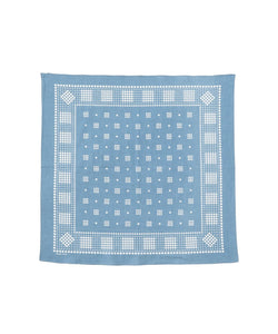 BEAMS PLUS DISCHARGE PRINTING BANDANA  - LIGHT BLUE / LARGE DOTS