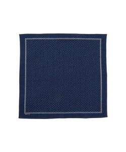 BEAMS PLUS DISCHARGE PRINTING BANDANA  - NAVY / SMALL DOTS