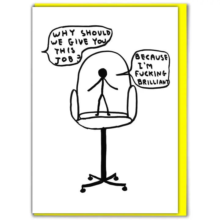 I'M BRILLIANT - CARD BY DAVID SHRIGLEY