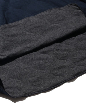 BEAMS PLUS MILITARY QUILT CREWNECK SWEATSHIRT - NAVY