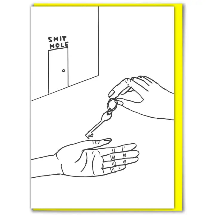 SHIT HOLE - CARD BY DAVID SHRIGLEY