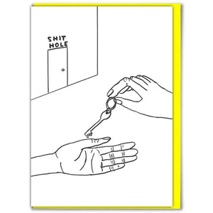 SHIT HOLE - CARD BY DAVID SHRIGLEY