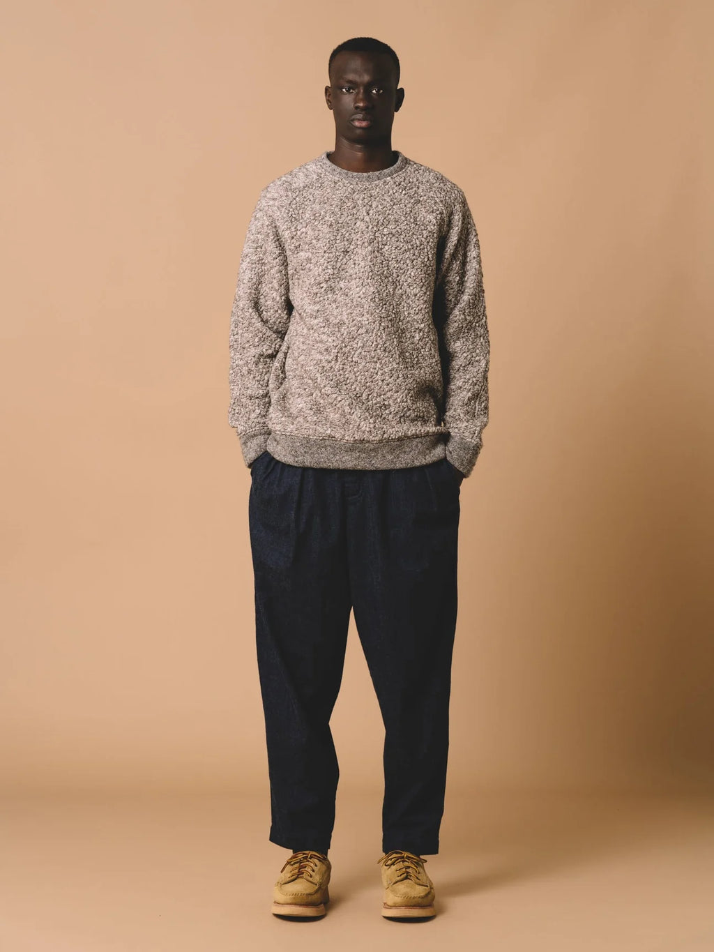 DURNES SWEATSHIRT ITALIAN FLEECE - UNDYED MARL