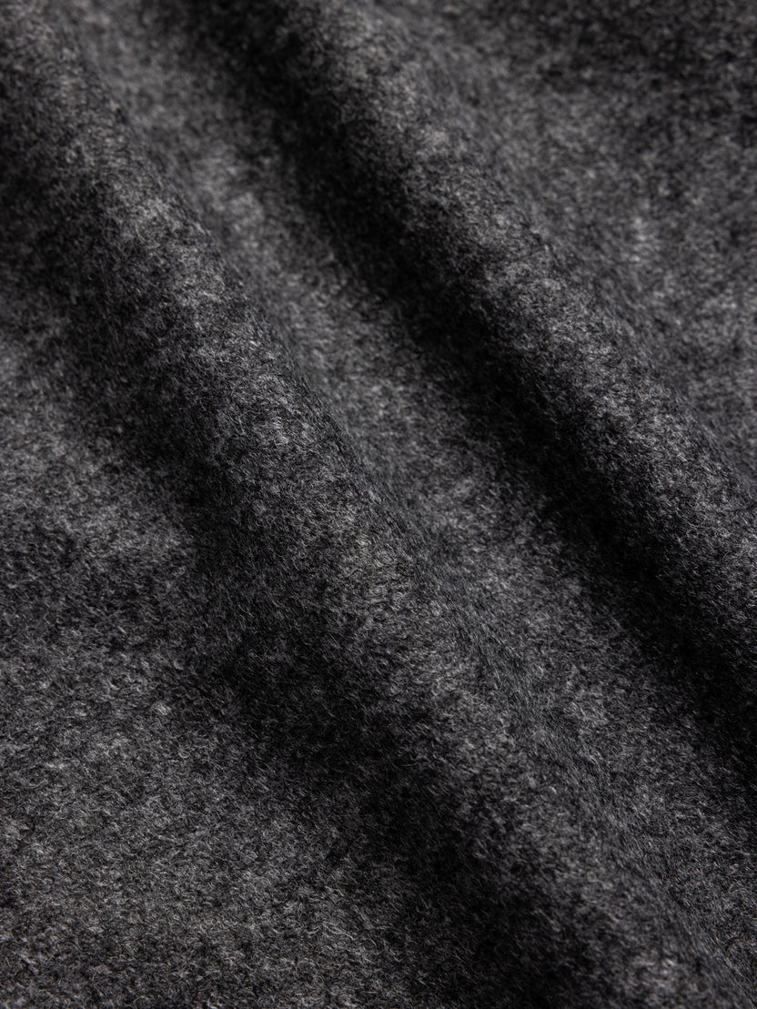 DOUNE BONDED WOOL MIX PANT - CHARCOAL