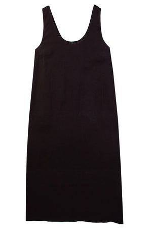 SIMPLY CHIC LINEN SHIFT DRESS - BLACK