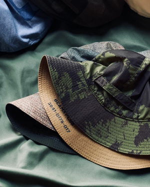 BEAMS PLUS MILITARY REVERSIBLE SUN HAT - OLIVE