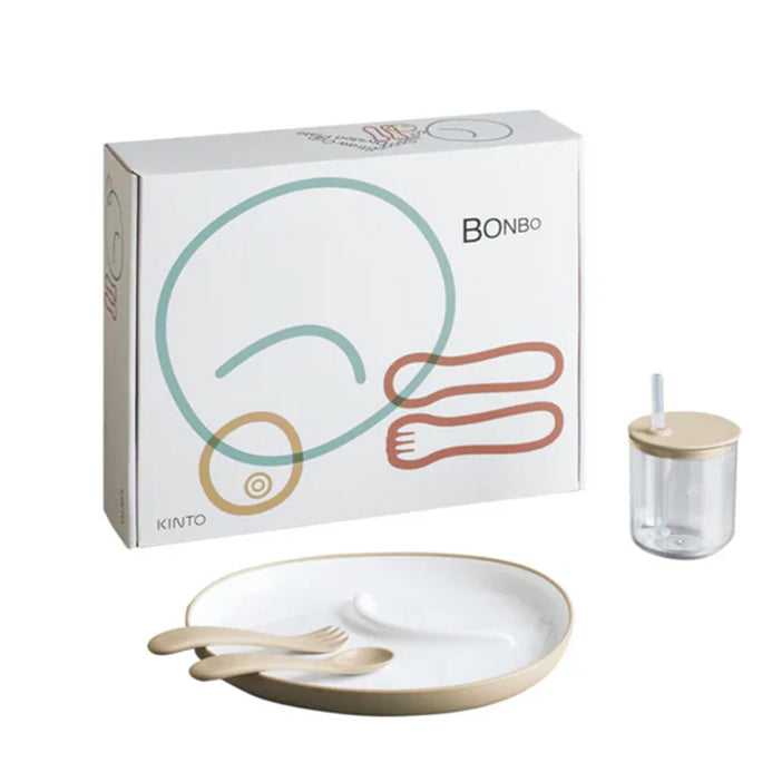 BONBO KIDS' 4pc DINNERWARE SET - IVORY