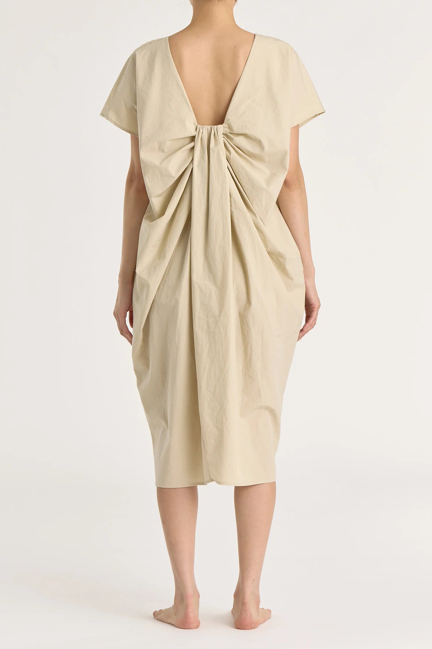 WATER FALL DRESS - OYSTER