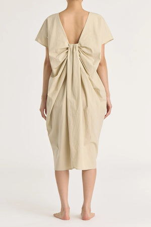 WATER FALL DRESS - OYSTER
