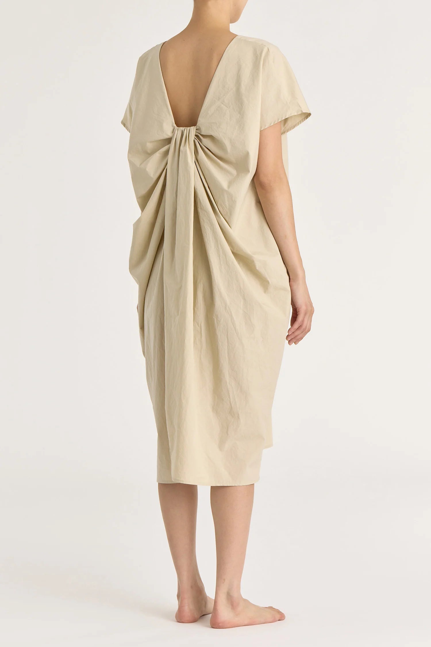 WATER FALL DRESS - OYSTER