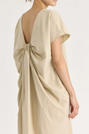 WATER FALL DRESS - OYSTER