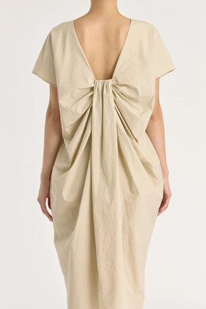 WATER FALL DRESS - OYSTER