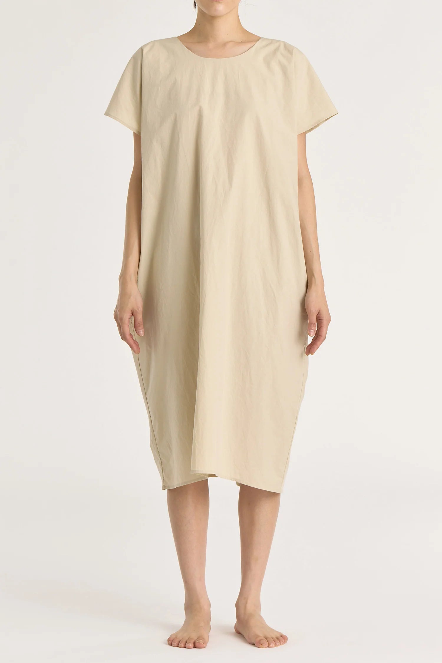 WATER FALL DRESS - OYSTER