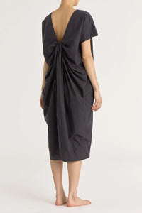 WATER FALL DRESS - BLACK