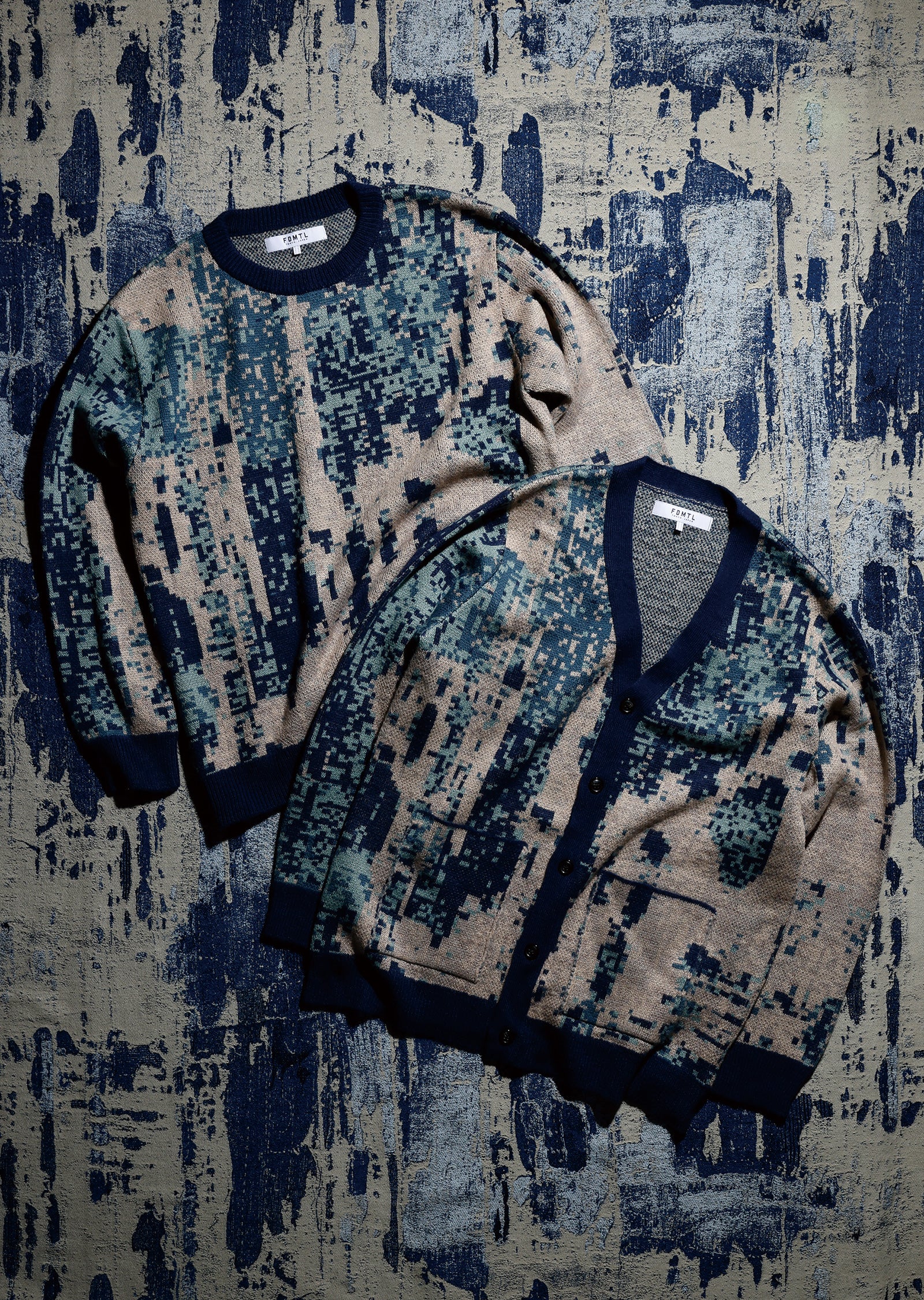DIGITAL BORO CARDIGAN - BLUE