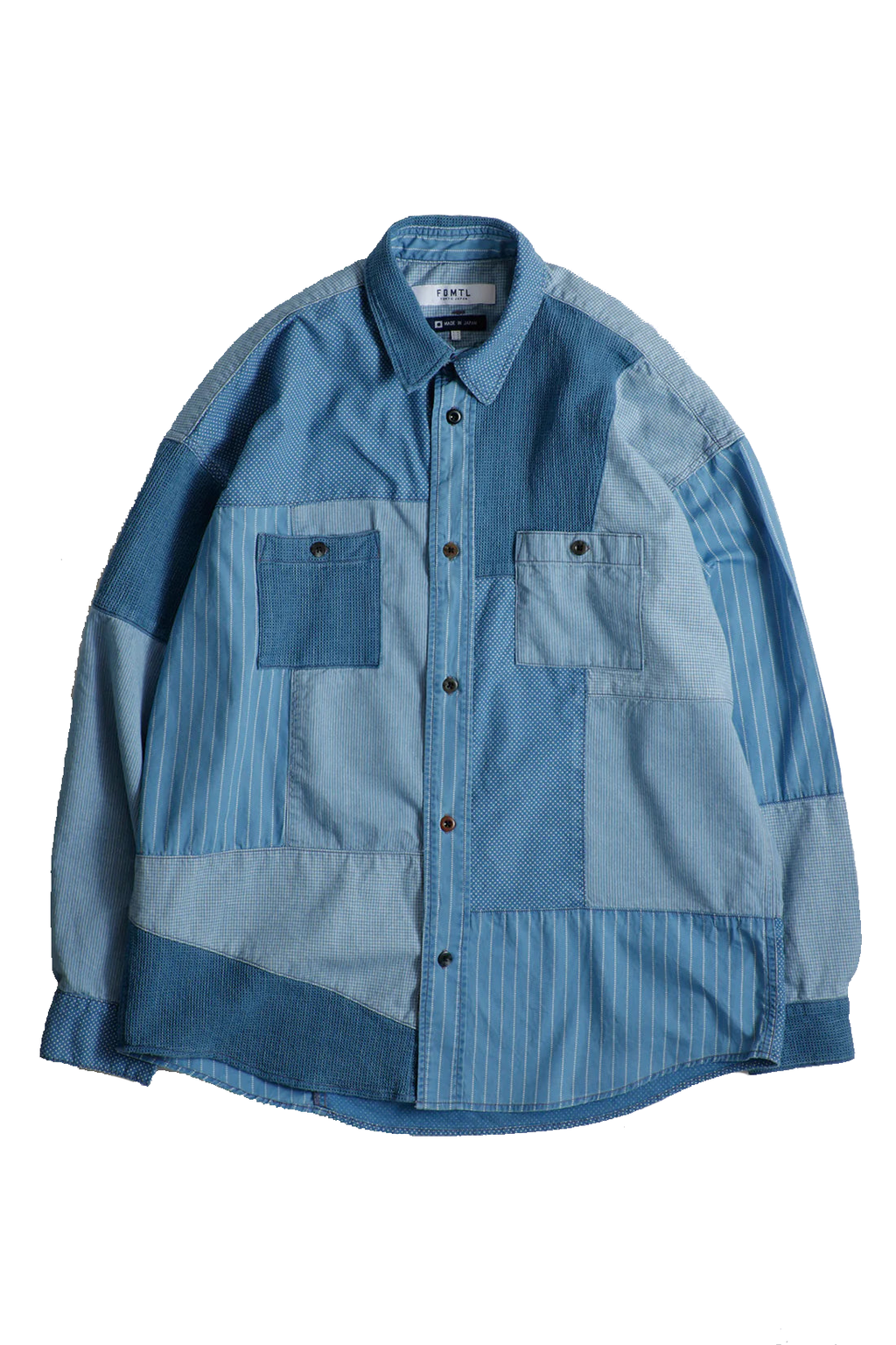 PATCHWORK SHIRT 3 YR WASH - INDIGO