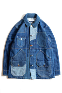 COVERALL JACKET 3 YR RINSE - INDIGO