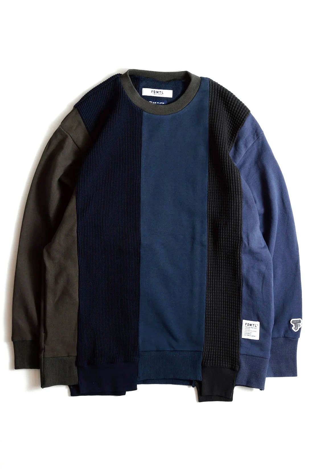 PATCHWORK SWEATSHIRT - NAVY