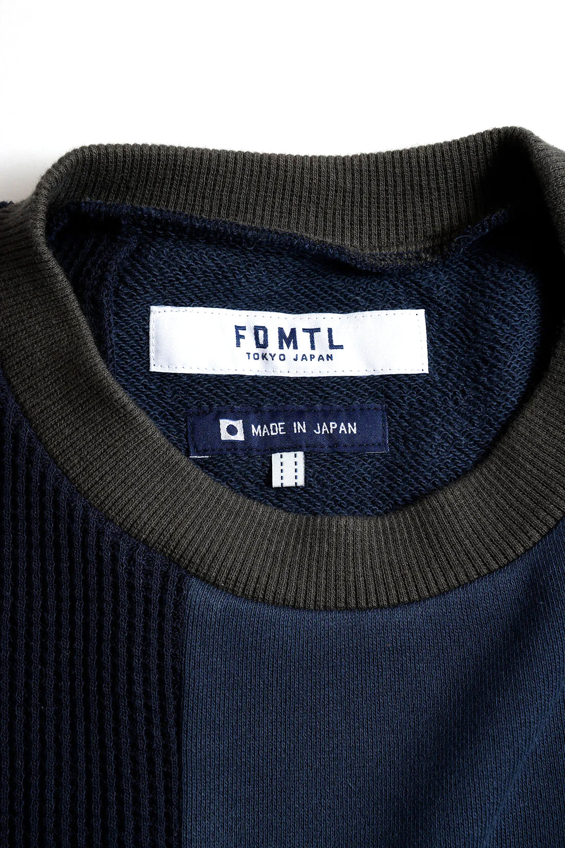 PATCHWORK SWEATSHIRT - NAVY