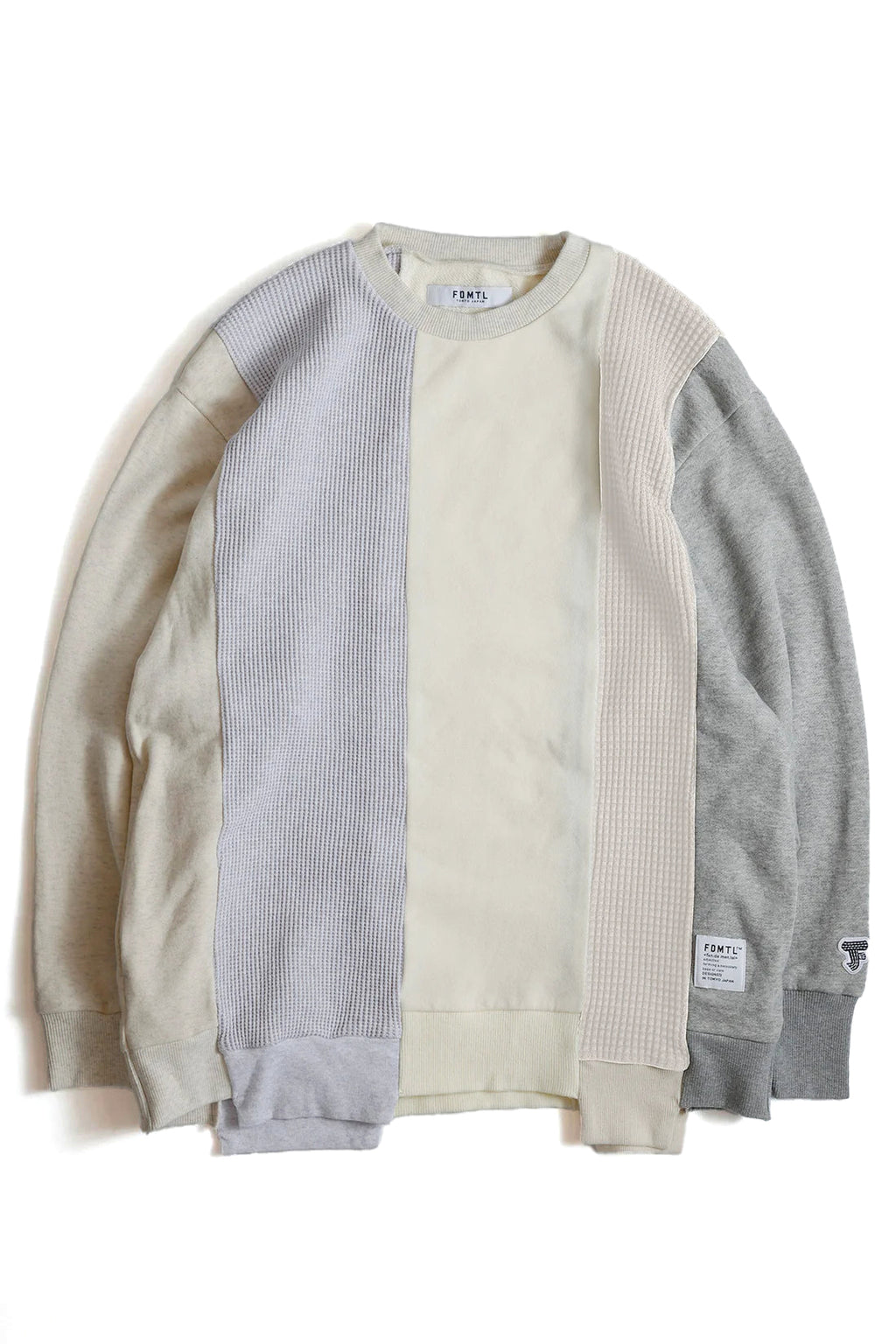 PATCHWORK SWEATSHIRT - WHITE