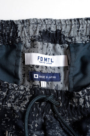 JACQUARD BORO PANTS - BLUE GRAY