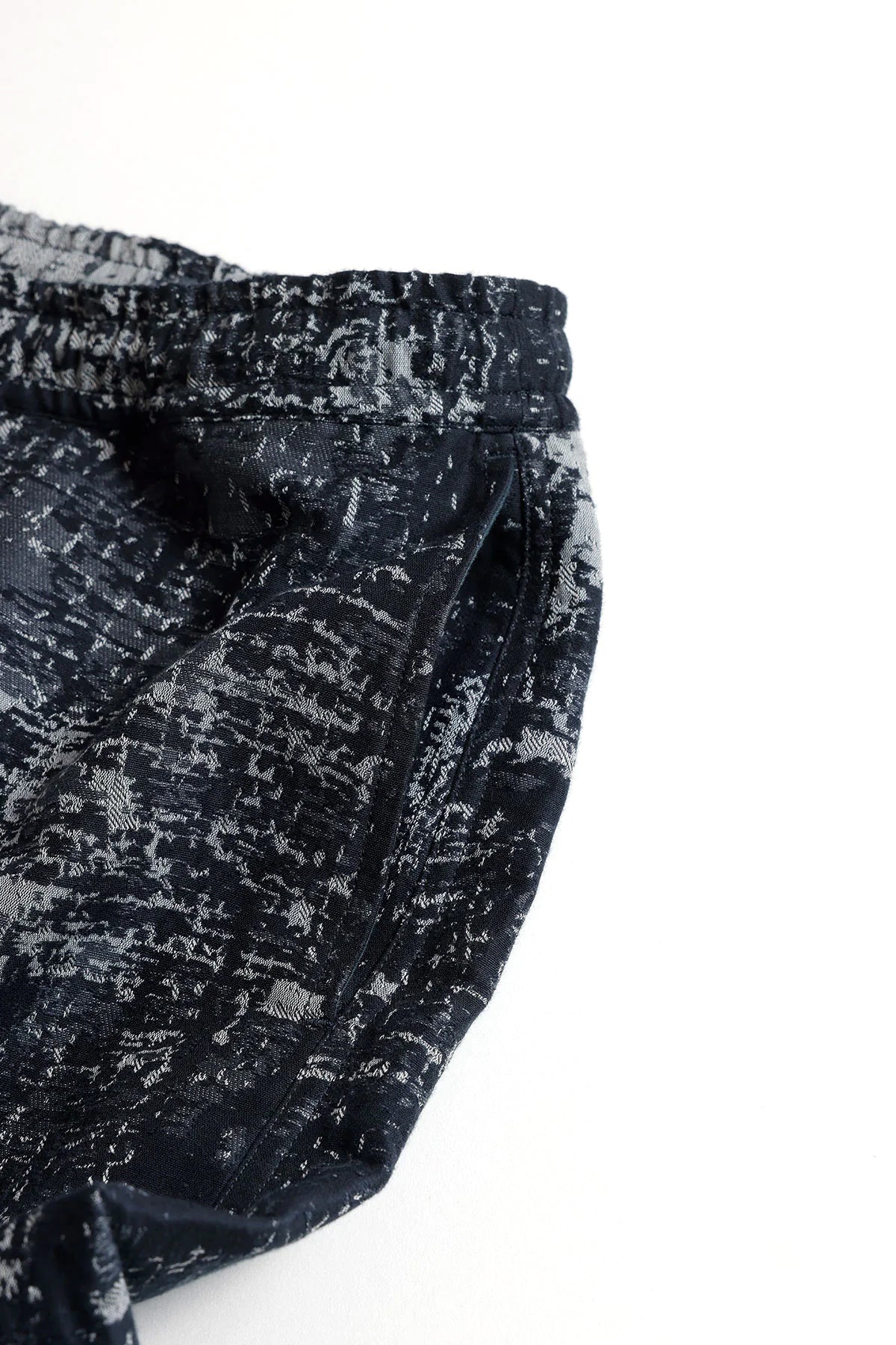 JACQUARD BORO PANTS - BLUE GRAY