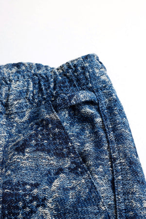 JACQUARD BORO PANTS - INDIGO