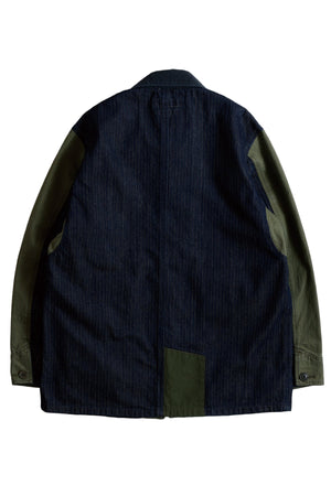 COVERALL JACKET RINSE - KHAKI